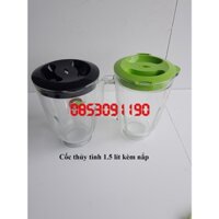 (Phụ kiện) máy xay sinh tố happy cook, Tiger BL102GS, BL-152GF - cốc to thủy tinh kèm nắp