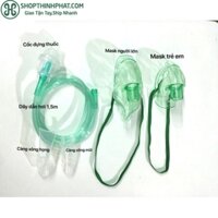 Phụ kiện máy xông khí dung – xông mũi họng (dành cho người lớn + trẻ em), bộ mask xông khí dung
