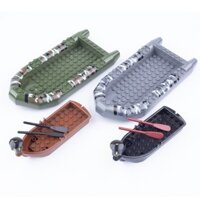 Phụ kiện mô hình mới tương thích với MOC, thuyền tấn công, thuyền cao tốc, thuyền cao su, thuyền nhỏ, khối xây dựng hạt nhỏ, đồ chơi ZKRZ