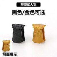 Phụ kiện mô hình quân nhân giáo dục mới tương thích, áo khoác sĩ quan, mô hình người lính MOC, khối xây dựng, đồ chơi lắp ráp nhân vật chiến tranh