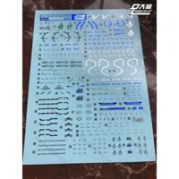 PHỤ KIỆN MÔ HÌNH - S018 -  DECAL NƯỚC ÁNH KIM CHO GUNDAM MG 1/100 ASTRAY BLUE FRAME VÀ CANNON