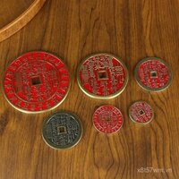 Phụ Kiện Móc khóa phong thủy đồng xu Shangui Phụ kiện đồng xu Phụ kiện túi nam nữ đeo Mặt dây chuyền sản phẩm đồng nguyên chất