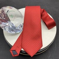 Phụ kiện nam cà vạt nam bản 8cm Giangpkc tháng 5-2021-Cà vạt đỏ chấm đen