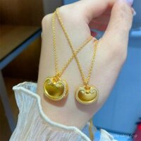 [Phụ kiện năm mới] Yuanbao Xiangyun Túi Khóa Kim Cương Vòng cổ Giả Vàng Khóa Vàng Mặt Dây chuyền Trang trí cổ trang trí cổ trang trí sang trọng nhẹ cho đám cưới Thiết kế cổ điển thích hợp Quà Tặng phụ kiện tốt lành