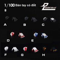 Phụ kiện nâng cấp Bàn Tay có đốt dành cho MG MGEX Master Grade 1/100 như Astray Unicorn Strike RX-78-2 Barbatos ( DL )
