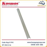 Phụ Kiện Nẹp Nhôm Góc V Tấm PVC Giả Vân Đá Komsos Màu Bạc