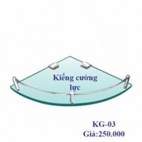 Phụ kiện nhà tắm kệ kính góc 1 thanh(304) KG-02