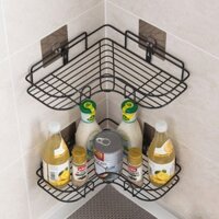 Phụ kiện nhà tắm – WC thông minh Kệ Góc Dính Tường Inox PKPT-P008