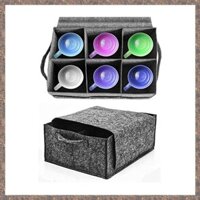 Phụ kiện nỉ màu xám cho kính uống rượu Giá đỡ thủy tinh cắm trại Accessorie Camper Bộ đồ ăn lưu trữ