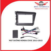 Phụ kiện nội thất: Mặt dưỡng lắp màn hình cho xe Honda Civic 2013-2015, kèm dây giắc zin theo xe.