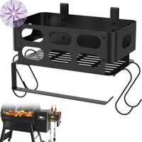 Phụ Kiện Nướng Kệ Bảo Quản Sắt Nướng Thùng Bảo Quản Tích Hợp Khăn Giấy Hộp Bảo Quản BBQ Với 4 Móc Hình Chữ J Cho Traeger SHOPTKC1630