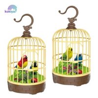 Phụ Kiện Phòng Điện Tử Thú Cưng Lồng Chim Điện Chirp Cảm Ứng Chuyển Động Đồ Trang Trí Lồng Âm Thanh Cho Máy Tính Để Bàn Trẻ Em