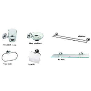 Bộ phụ kiện phòng tắm Đình Quốc DQ8010 (DQ-8010)