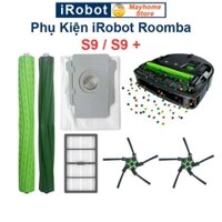 Phụ kiện Robot Hút Bụi iRobot Roomba S9 / S9 Plus. Đôi chổi lăn, bộ lọc hepa, chổi cạnh, túi đựng bụi robot Roomba///