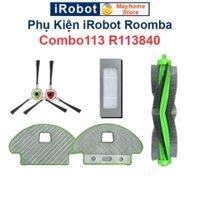 Phụ kiện Robot Hút Bụi iRobot Roomba Combo113 R113840. Chổi lăn, bộ lọc hepa, chổi cạnh, khăn lau robot Roomba///