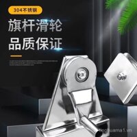 Phụ kiện ròng rọc cột cờ bằng thép không gỉ 304, ròng rọc nâng tay quay, dây treo cờ, bánh xe treo đặc biệt, ròng rọc tam giác R3V1