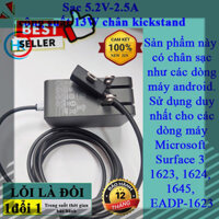 PHỤ KIỆN  Sạc Microsoft Surface 3 5.2V-2.5A công xuất 13W chân kickstand 1623 1624 1645 1706 1751