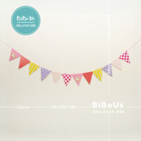 Phụ Kiện Sinh Nhật - Trang Trí Lều - Dây Cờ Tam Giác - Ngựa hồng