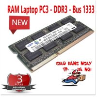 P̷H̷Ụ̷ ̷K̷I̷Ệ̷N̷ ̷S̷Ố̷ Ram laptop DDR3 tháo máy 2gb - 4gb bus 1333 Pc3 - Bảo hành 12 tháng