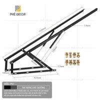 Phụ kiện tay nâng hạ dát giường có piston PK7