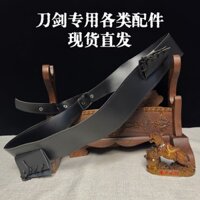 Phụ kiện thanh kiếm Phụ kiện một vai Đai PU chéo Kendo 1.6 Dây đeo eo Thiết bị treo có thể điều chỉnh Samurai Dao gỗ cố định