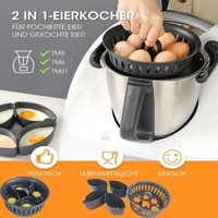 Phụ Kiện Thermomix Phiên Bản Nâng Cấp 4 Trong 1 Trứng Nồi Hơi Trứng Giá Đỡ Khuôn Nấu Ăn Giỏ Bếp Nấu Ăn Phụ Kiện Cho TM6 TM5 TM31