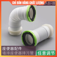 Phụ kiện thoát bệt thoát tường- Đầu ống nối ống nước thải bồn cầu co kéo linh động chống hôi, chống thất thoát nước