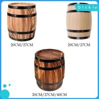 Phụ kiện thùng gỗ sồi Hộp đựng cổ điển Thùng gỗ lão hóa Keg Dung tích lớn cho bia