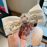 Phụ kiện tóc cô dâu phong cách rừng, siêu tiên nữ, khăn che mặt trắng đính đá, kẹp tóc tua rua bướm, khăn che mặt cưới, phụ kiện tóc chụp ảnh N53G