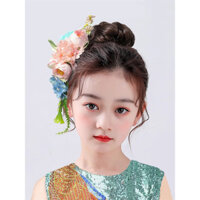 Phụ kiện tóc dân tộc Thiết kế Dai, hoa đầu khiêu vũ, phụ kiện trang phục biểu diễn phong cách dân tộc Thái, lược hoa nhân tạo