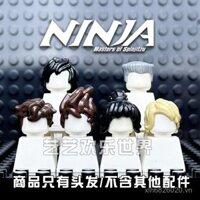 Phụ kiện tóc DIY cho mô hình khối xây dựng trong nước, bộ phận rời, mô hình Ninjago Lloyd Kaito Jett, kiểu tóc 8