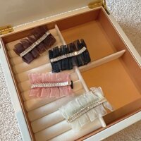 Phụ Kiện Tóc Hàn Quốc Ngọt Xếp Ly Gạc Nhấp Nháy Kim Cương Mỏ Vịt Kẹp Tất Cả Trận Đấu Bên Kẹp Tóc Nổ Kẹp 27SC403