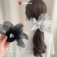 Phụ Kiện Tóc Hàn Quốc Ren Nghệ Thuật Handmade Ba Chiều Cánh Hoa Bướm Tóc Thời Trang Cổ Tích