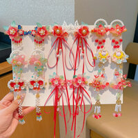 Phụ kiện tóc phong cách cổ điển bé gái Hán phục trẻ em kẹp tóc Tua Rua Phụ kiện tóc trẻ em