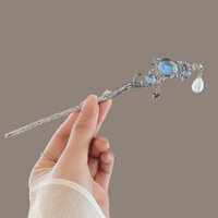 Phụ kiện tóc phong cách Trung Quốc mới cho phụ nữ, kẹp tóc đá mặt trăng bầu trời sao