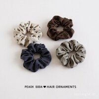 Phụ kiện tóc scrunchie nơ thanh lịch, dây buộc tóc thời trang cho phụ nữ, dây buộc tóc đuôi ngựa, trang trí tóc đơn giản