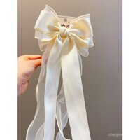 Phụ kiện tóc trẻ em, kẹp tóc nơ lớn màu đỏ, phụ kiện tóc mới cho bé gái, kẹp tóc sân khấu cho bé gái