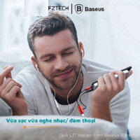PHỤ KIỆN TOP ➊  Jack chuyển tai nghe Type C to Type C và 3.5 audio Baseus L40 / Jack chuyển ios 1 nightning to 2 Linhtni