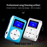 PHỤ KIỆN TOP ➊ Máy nghe nhạc MP3 Mini màn hình Led , có hỗ trợ khe cắm thẻ nhớ dùng cho tập thể dục chạy bộ, gym, đi bộ