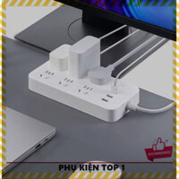 PHỤ KIỆN TOP ➊ Ổ cắm điện Mi Power Strip V2 CXB6-1QM chân dẹt 6 cổng 3 cổng sạc USB 1A - 2A Dây dài 1.8m Chất liệu cao c