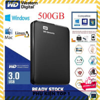 PHỤ KIỆN TOP ➊ Ổ cứng di động HDD 2.5 inch WD Elements 500GB USB 3.0 New (Đen) Chính Hãng 100% - Fullbox ổ kích thước nh