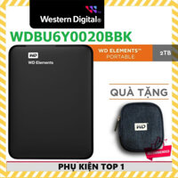PHỤ KIỆN TOP ➊ Ổ cứng di động HDD 2.5 inch WD Elements 2TB USB 3.0 (Đen) WDBU6Y0020BBK Chính Hãng 100% - Fullbox new t