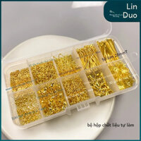 Phụ kiện trang sức diy Bộ dây đeo tay nguyên liệu thủ công Vòng mở vòng đặt chỗ hạt tôm hùm khóa tPin kẹp tóc phong cách cổ