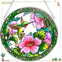 Phụ Kiện Trang Trí Cửa Sổ Phòng Khách Hình Chim Ruồi Nghệ Thuật Bằng acrylic Màu Xanh Lá 6.5 * 6.5 inch