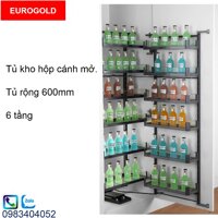 Phụ kiện tủ bếp EuroGold MA0660 Inox 6 tầng tủ rộng 600mm