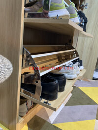PHỤ KIỆN TỦ GIÀY THÔNG MINH 2 NGĂN INOX (2 CÁI).