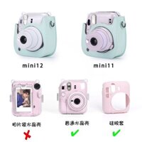 [Phụ kiện tức thì] [Không phải máy ảnh tức thì] Fuji Instant MINI12 / 11 / 9 / 8 Kẹo Màu trơn Sản phẩm mới Vỏ bảo vệ máy ảnh Túi đựng máy ảnh tươi