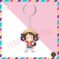 Phụ kiện túi xách móc khóa nhân vật anime One Piece Đảo Hải Tặc Băng Mũ Rơm Luffy Zoro Nami bằng arcrylic M63