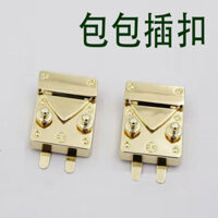 Phụ kiện túi xách nữ phong cách Chanel, khóa kim cương, khóa lưỡi, bộ phận sửa chữa khóa kim loại DIY TBID