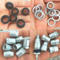Phụ kiện van hợp kim nhôm ô tô, đai ốc, vòng đệm, nắp vít, vòng cao su, lõi van